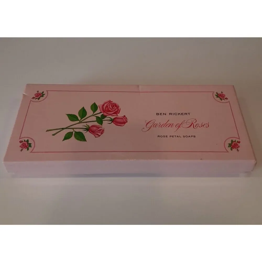 Vintage Ben Rickert Garden of Roses Rose Petal Soaps